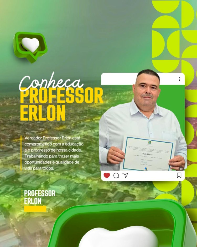 Vereador Professor Erlon, após tomar posse do cargo já começa as atividades, atendendo a população.