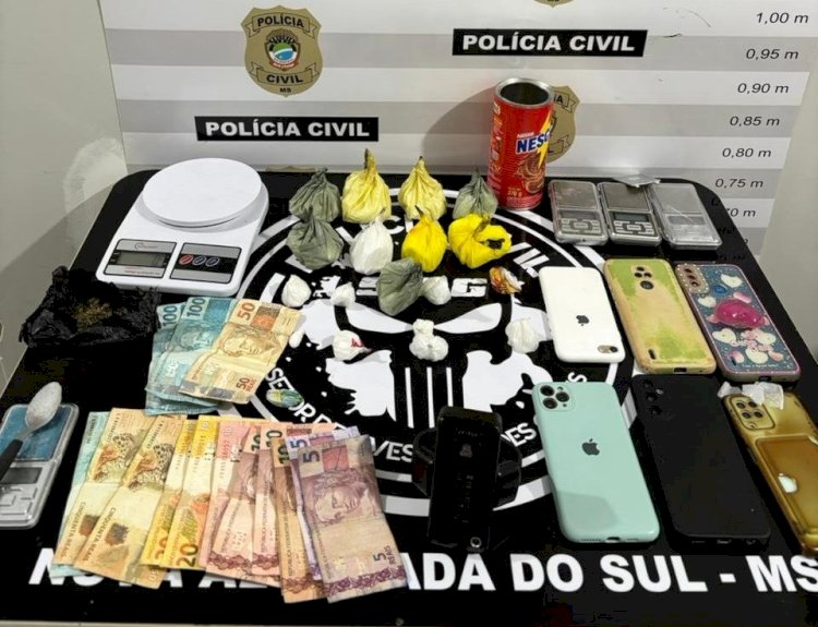Polícia Civil desmantela associação criminosa e apreende 485g de cocaína em MS